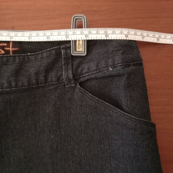 Contrast Denim Dress Pants Size 12 - Picture 4 of 4